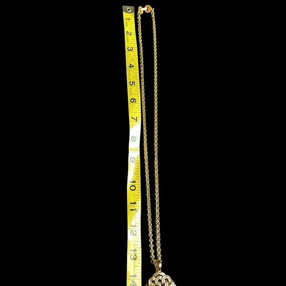 Vintage 1960s Monet Gold Necklace and Earring Set - Picture 9 of 16